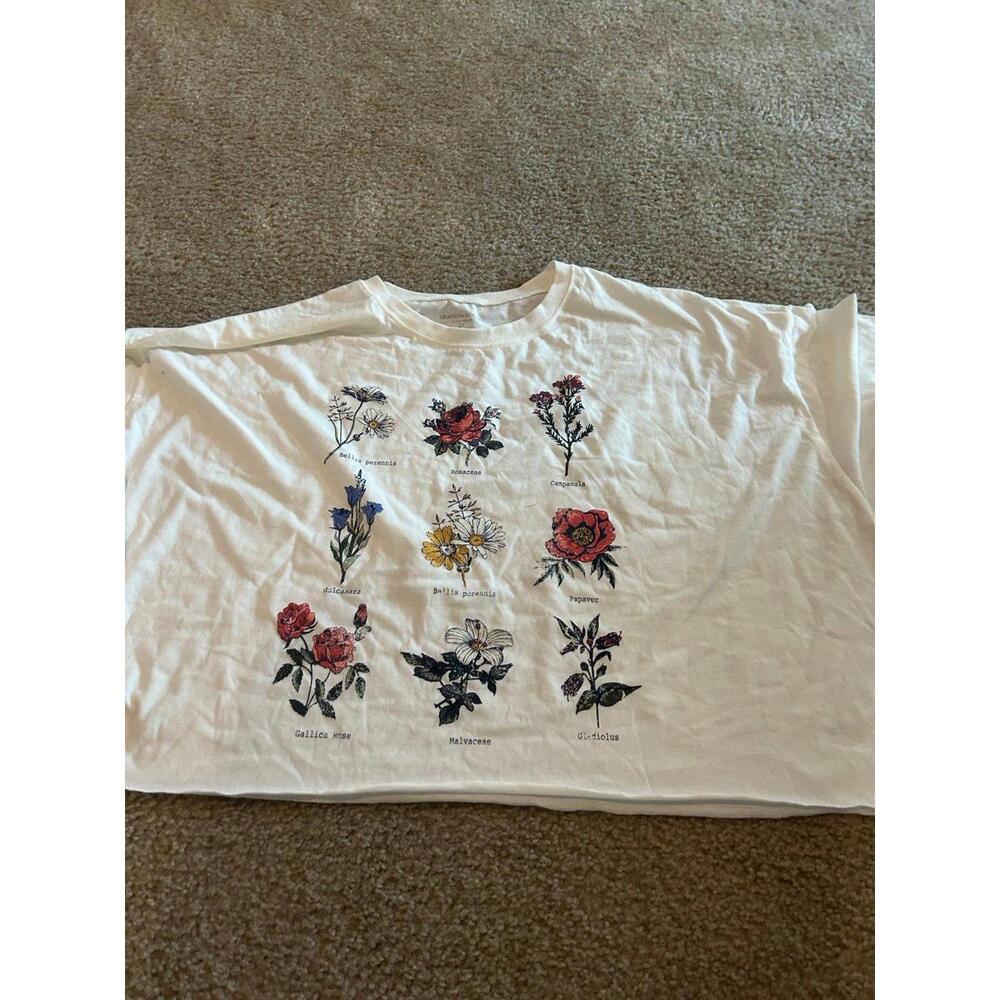 C07 Oversize woman Top Shirt Comfy Floral 2xl GRAYSON SOCIAL NEW